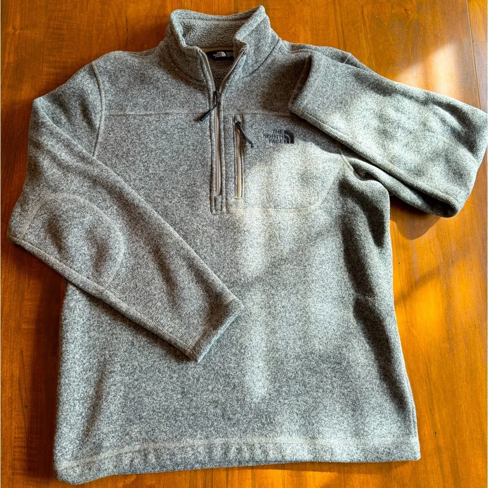 The North Face Gordon Lyons Quarter Zip - Mens Large Tan Heather - Picture 1 of 4